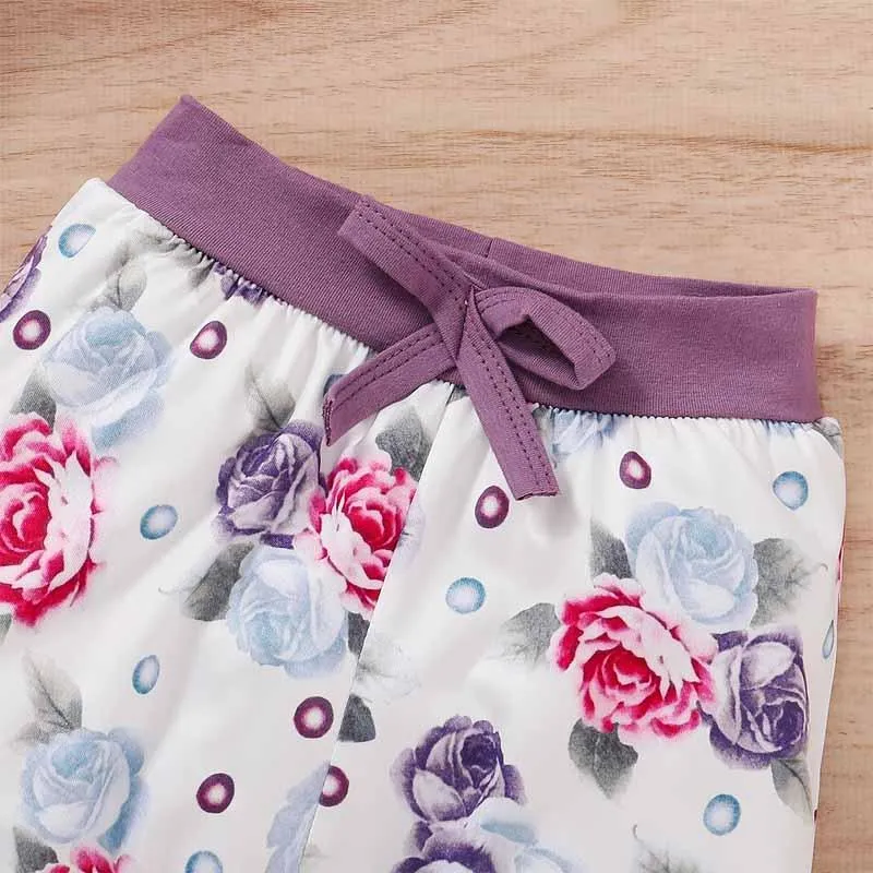 3-piece Letter Pattern Hoodie & Pants & Headband for Baby Girl