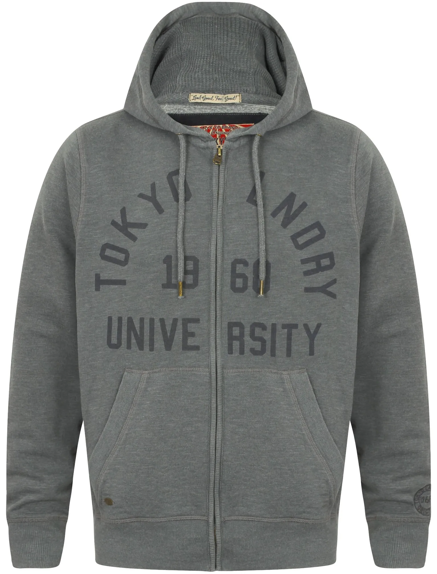 Candlewood Zip Through Hoodie in Timberwolf Grey - Tokyo Laundry