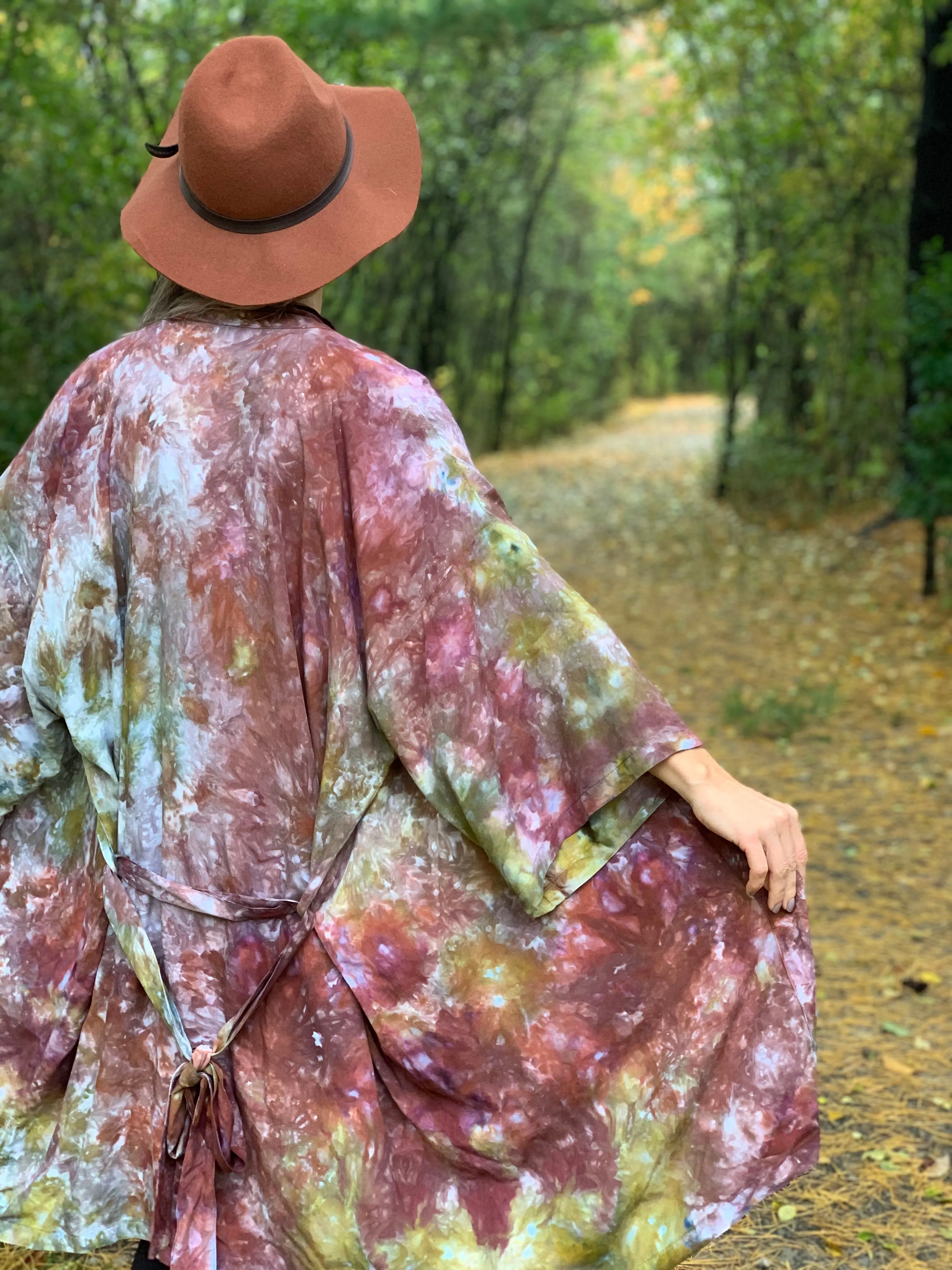 Dark matter kimono robe