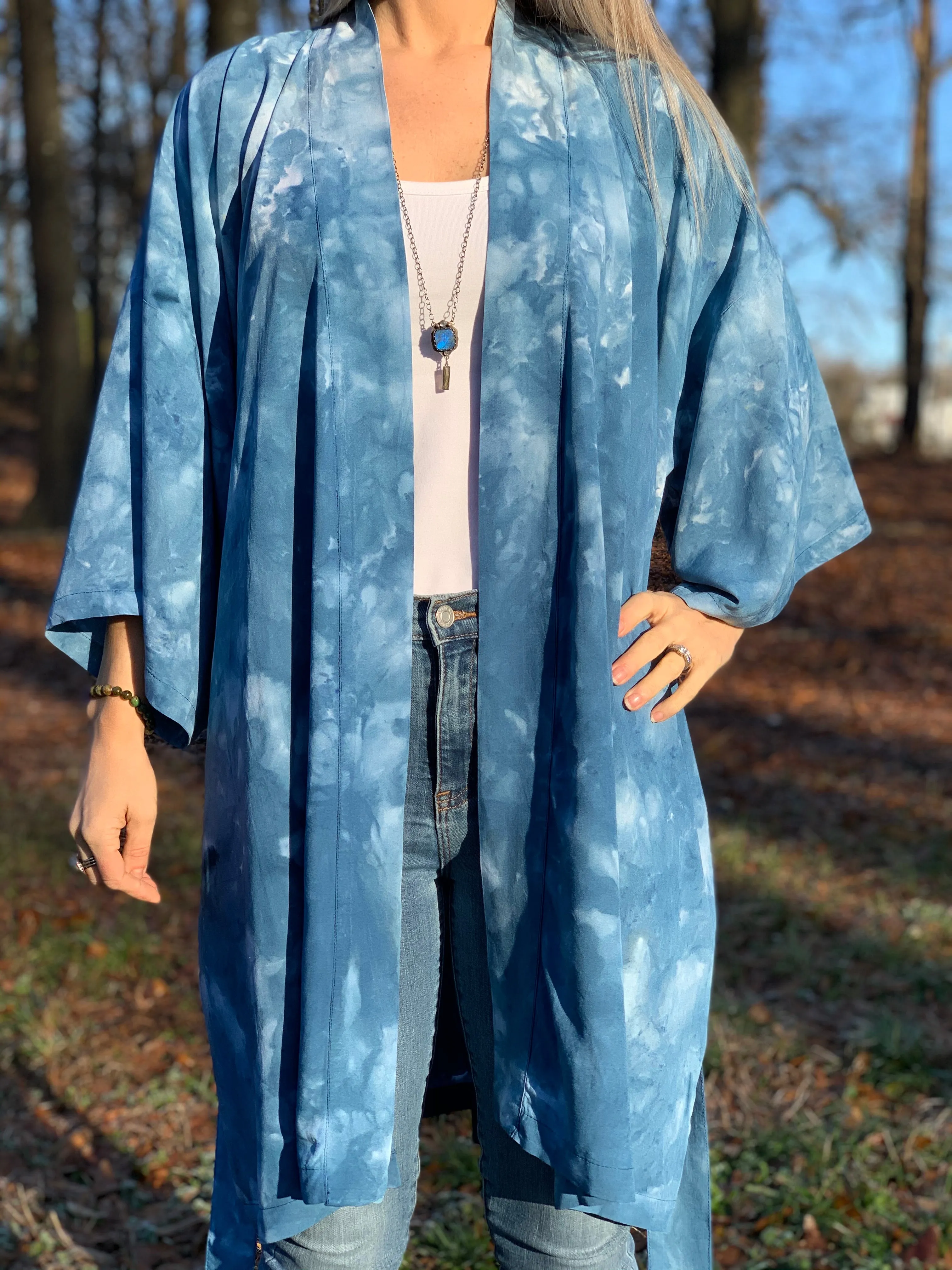 Dark matter kimono robe