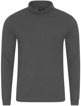 Denbigh Roll Neck Top in Asphalt Grey - Kensington Eastside