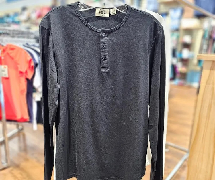 Henley Jersey Long Sleeve