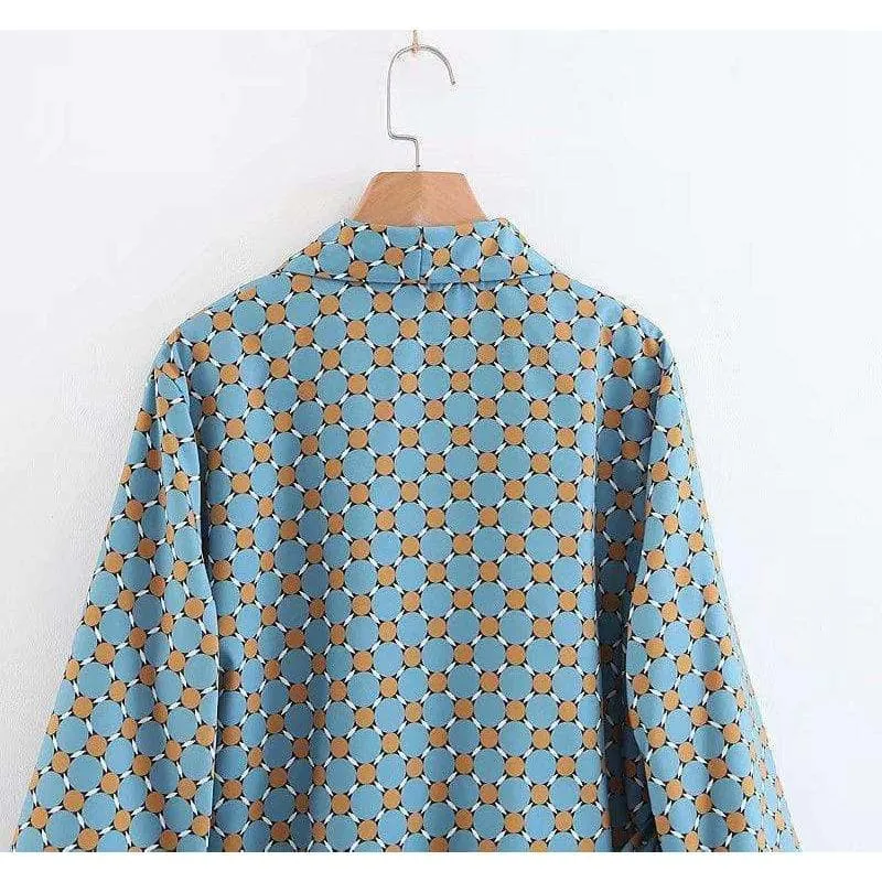 Two Piece Fancy Prints Kimono Set