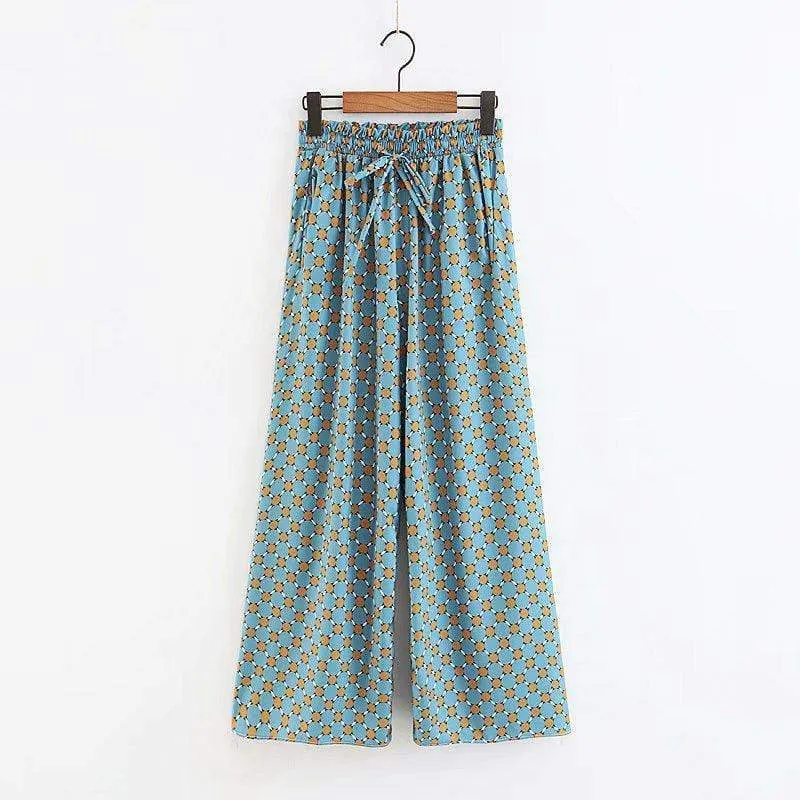 Two Piece Fancy Prints Kimono Set