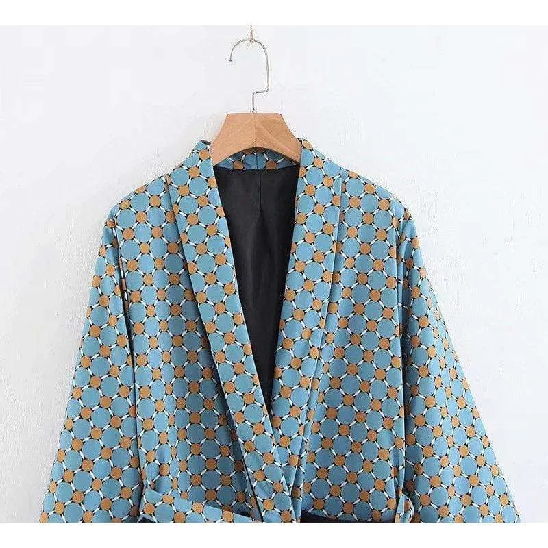 Two Piece Fancy Prints Kimono Set